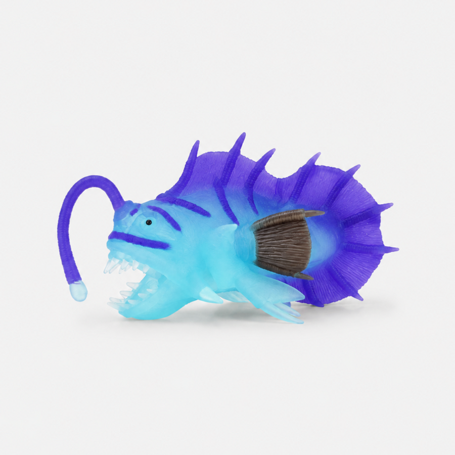 Glow in the dark squishy toy - angler fish