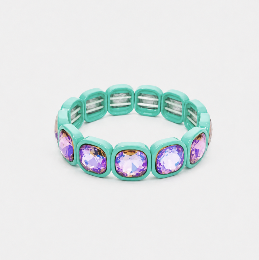 Chunky Enamel Bracelet, Disco Queen