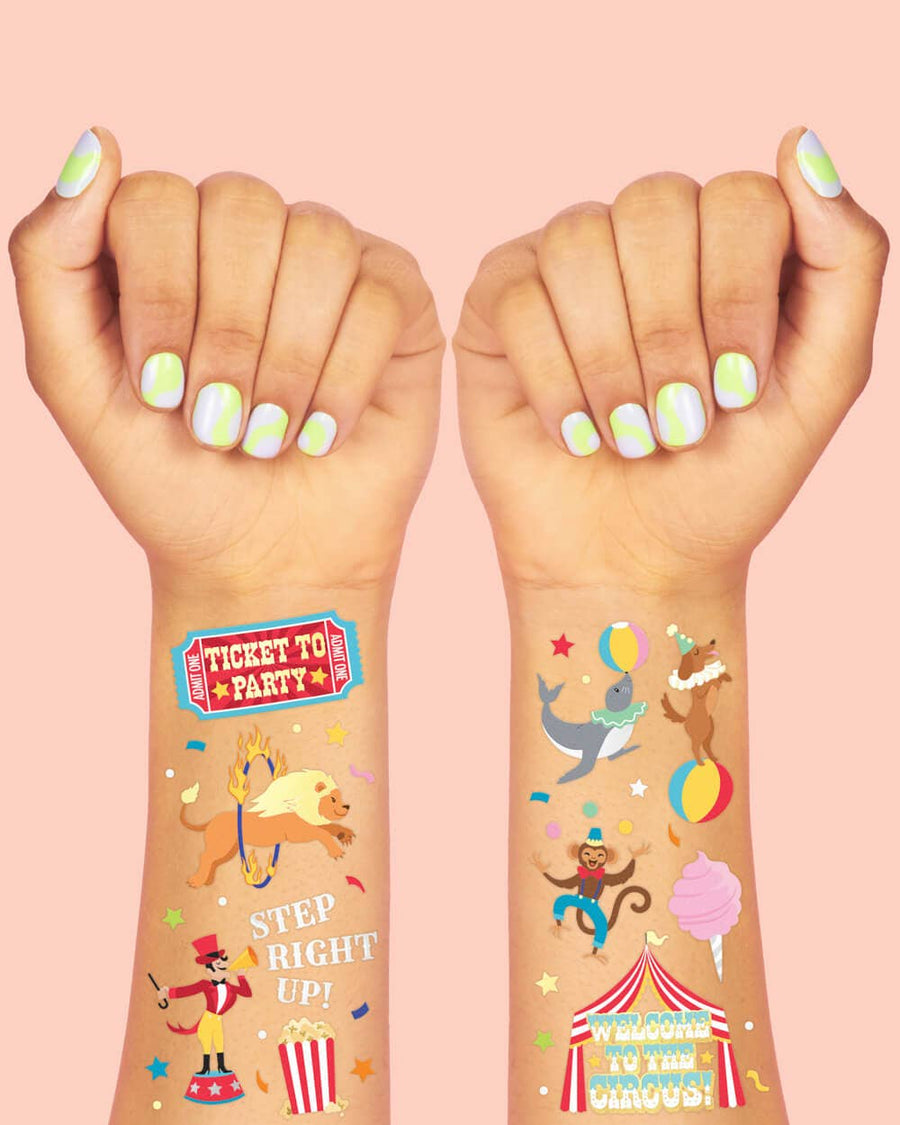Circus Kids Temporary Tattoos