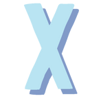 monogram-letter-X-blue-large