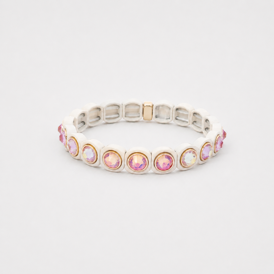 Thin Enamel Bracelet, Icicle