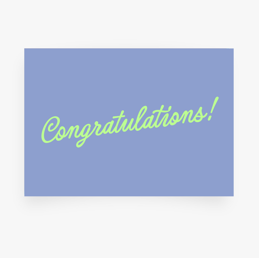 Congrats- Postcard