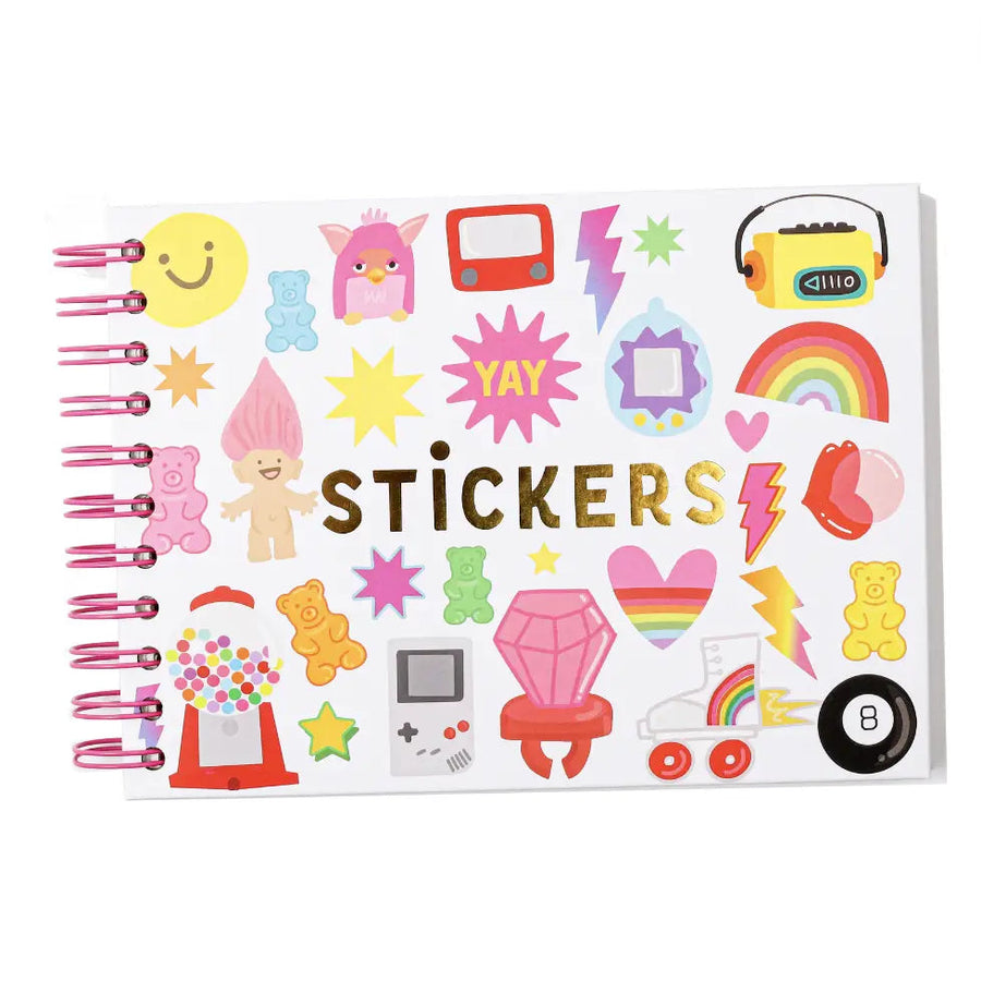 Crazy 80's Sticker Book