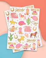 Cowgirl Foil Kids Temporary Tattoos