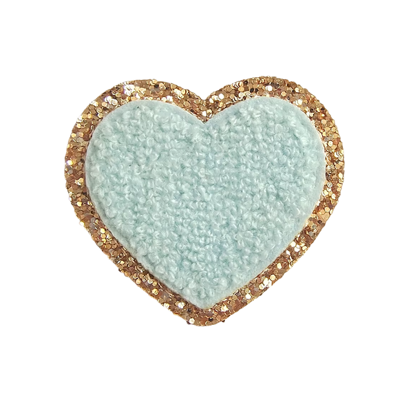 Heart Patch, Light Blue
