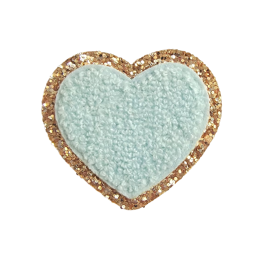 Heart Patch, Light Blue