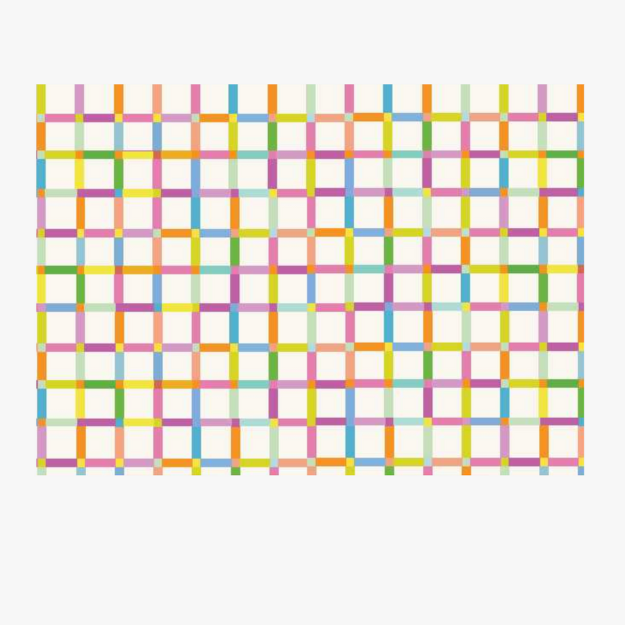 Modern Plaid Postcard