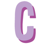 monogram-letter-C-purple-large