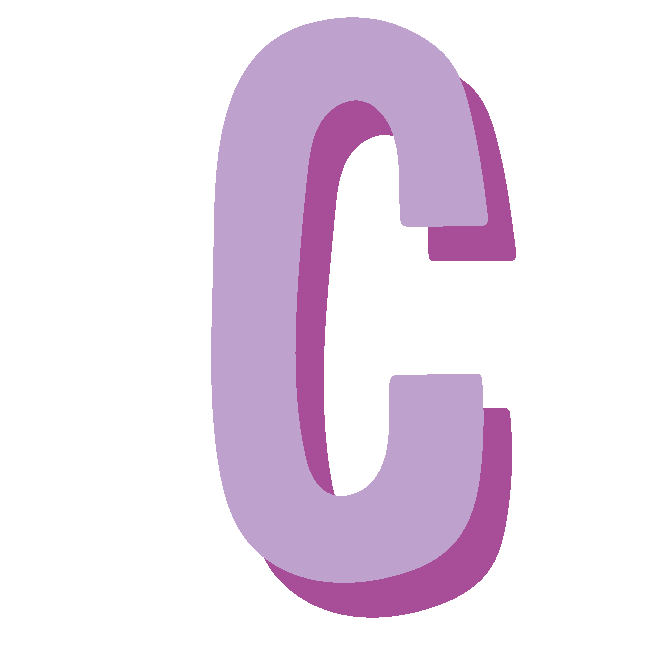 monogram-letter-C-purple-large