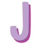 monogram-letter-J-purple-large