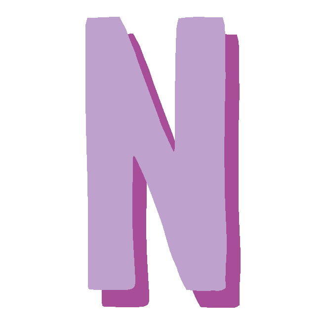 monogram-letter-N-purple-large