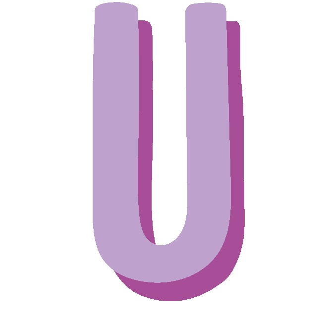 monogram-letter-U-purple-large