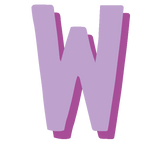 monogram-letter-W-purple-large