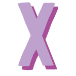 monogram-letter-X-purple-large