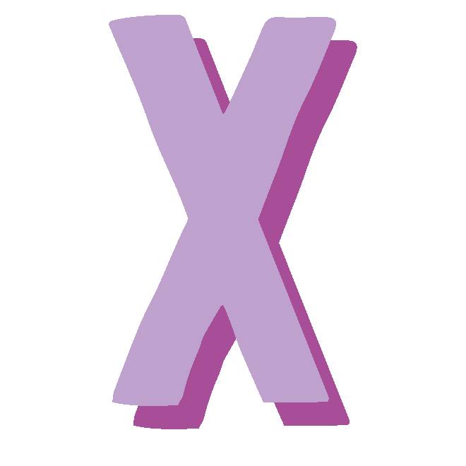 monogram-letter-X-purple-large