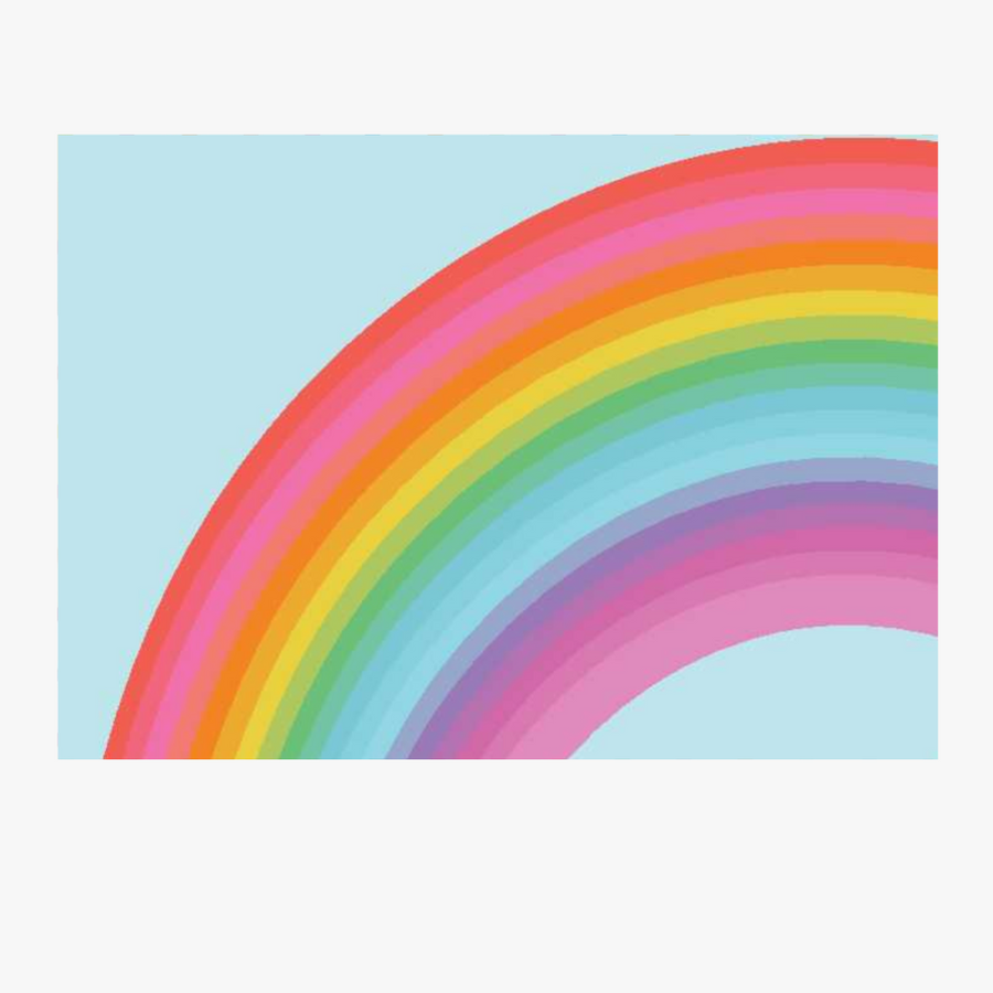 Rainbow Postcard