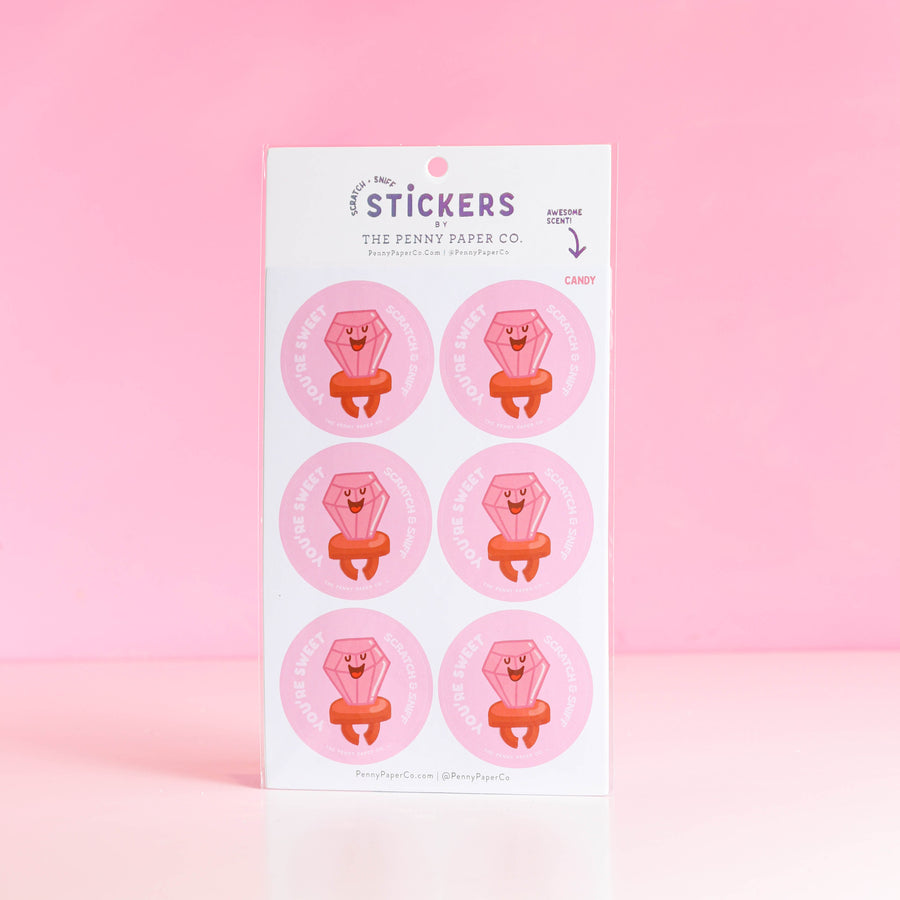 You're So Sweet, Ring Pop - Scratch and Sniff Stickers